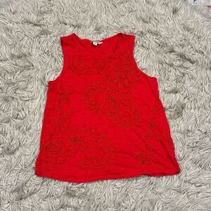 Lucky brand embroidered blouse size medium